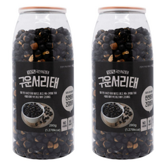 1+1 국산 볶은서리태 검정콩 뻥튀기 건강간식 다이어트과자, 280g, 2개