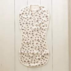 오가닉 호피무늬 지퍼 스와들 속싸개 신생아 아기 출산 준비물 용품