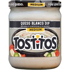 Tostitos 디핑 소스 토스티토스 딥 케소 블랑코 미디엄 15온스, 1개