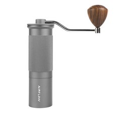 AIRFLOW 不銹鋼七星軸承磨豆機 不銹鋼刀盤 手動磨豆機 任何焙度適用, 黑 / 墨綠 / 銀色, 1個