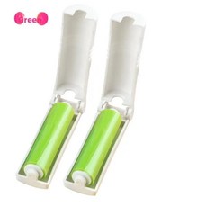 세탁 휴대용 미니 강력 애완동물 털 제거 롤러 고양이 주인 필수 도구 옷 먼지, 4. 【그린 2개입】 물세척 가능한 접이식 먼지 제거, 1개
