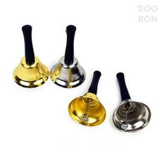 두론샵 다용도 핸드벨 테이블 종 콜 벨 모금할 때 쓰는, 은색 - 65mm, 1개