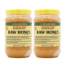 YS Eco Bee Farms Raw Honey 와이에스 에코 비 팜 로우 허니 벌꿀 623g 2팩, 2개