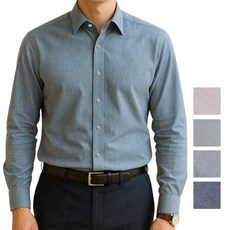 레미지오 남성용 링클프리 냉감 여름 긴팔 셔츠 4컬러 95~120사이즈(빅사이즈 포함)