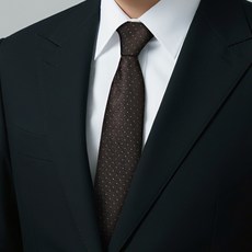 復古條紋拉鍊領帶 免打商務領帶男 棕色香檳色西裝襯衫配飾 職場休閒穿搭必備 #A9409深棕小點 #默認尺寸
