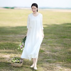 생활한복 원피스 한복 철릭 드레스 퓨전 투피스 반팔
