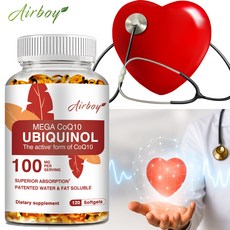 Airboy MEGA CoQ10 輔酵素Q10 100mg 軟膠囊 120粒, 60組