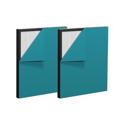 OVAL AIR AIR1000A-F-SET2 H13 트루 헤파 2-in-1 교체용 숯 결합 필터 프리 필터 포함(2개 세트), Set of 2