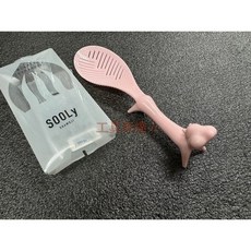 SOOLY 可愛造型站立式瀝水飯匙, 粉色, 1個