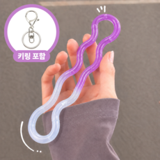 온도변화 트위스트 피젯토이 꼬불이, 1개, 바이올렛