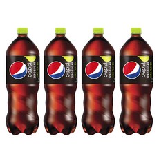 펩시 라임향 제로 슈거 업소용, 1.25L, 4개
