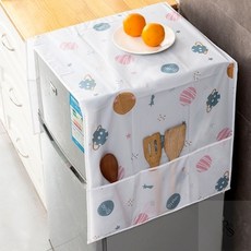 방수 냉장고 덮개 세탁기방수커버, 대형 꽃