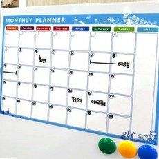자석 월간 계획표 화이트보드 자석보드 스케쥴표 칠판보드 월간스케줄러