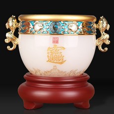 琉璃聚寶盆擺件樹脂, 1件, 小號琉璃聚寶盆:如圖所示