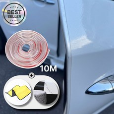 루니텍 도어가드 몰딩 자동차 문콕방지 안심, 1개, 투명