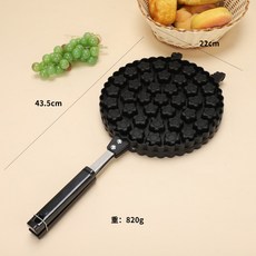 家用不粘梅花小蛋糕模具 廚房烘培工具, 1個, 黑色38孔梅花小蛋糕）