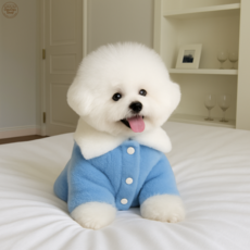 oguogushop 강아지옷 자켓 코트 겨울옷 반려동물, 1개, 스카이블루