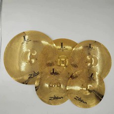 해이프 사일런트 심벌 드럼 세트 연습용 구멍 구멍뚫린, 1개, 골드 14 14 16 20 4조