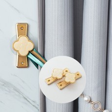 모던 심플 아연 합금 커튼 후크 후크 후크 천공 가능 접착식 커튼 후크 액세서리, 색깔1, 1개