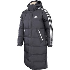 adidas 愛迪達 中性款連帽長版羽絨外套 GF0070