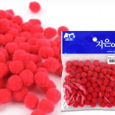 유아 만들기 폼폼이 10mm 빨강 유치원 어린이집, 1개