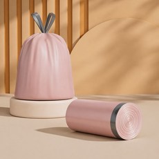加厚抽繩垃圾袋 廚房專用 3.0絲 束口收納袋 45x50cm, 1個, 1捲【50只】