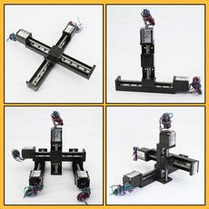 스트로크 250mm Nema11 스테퍼 모터 T 형 나사 정밀 가이드 레일 XYZ 축 CNC 운송 플랫폼, 01 6mm pitch, 06 Stroke 300mm