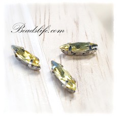비즈라이프 3*11mm 뽀트 캡보석 30개, 1개, 시트린