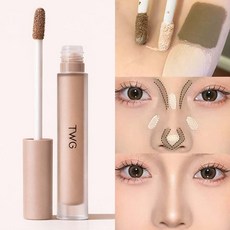 하이라이터 액 리퀴드 하이라이트 코 얼굴 하이라이트 쉐딩 액 코 얼굴 윤곽 쉐딩 컨투어링 스틱, 1개, 02#쉐딩 액