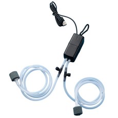 USB 靜音打氣機 魚缸 水族箱 活蝦 釣魚 增氧泵, 1個, 雙孔