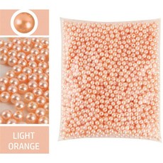 공예용 진주 비즈 플라스틱 광택 세트 3-12mm, 3mm 1000pcs, champagne 14