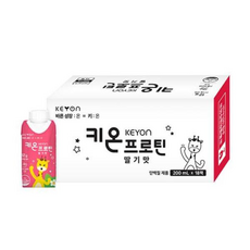 함소아 키온 프로틴 어린이단백질음료 딸기맛, 18팩, 200ml