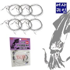 한치채비 한치 이카메탈 낚시 채비, 1개, 6개입