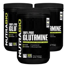NUTRABIO 麩醯胺酸粉, 500g, 3罐