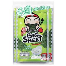 태국 김과자 사워크림 양파 맛 (Taokaenoi 브랜드), 2개, 38.4g