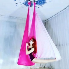 漸變彩色瑜伽吊牀 錦綸吊繩 飛天舞伸展帶, 曇花一現,4m單布不含配件高2.5m內, 1個