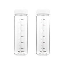 MAKA 트라이탄 내열 마이보틀, 2개, 700ml, 블랙눈금 화이트