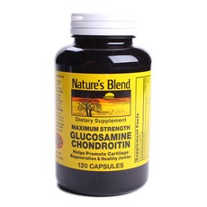 Nature's Blend 葡萄糖胺軟骨素補充膠囊, 120顆, 1罐