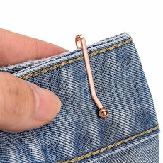 바로상점 바지 허리 줄이기 Y핀 허리조절 옷핀, 15개, 로즈골드