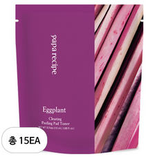 파파레서피 가지 클리어링 필링 패드 토너 리필 35p, 35개입, 15개