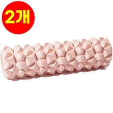 호아인터 너무시원한 요가 마사지 폼롤러, 2개, 핑크