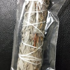 藥魂 淨化磁場 祭壇儀式 增強能量, 1個, 白色鼠尾草＋薰衣草棒3-4吋, 21g