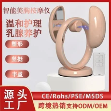 가슴 마사지기 관리 기기 EMS 지능형 진동 피부 진정, 01 Girly Pink