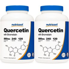 nutricost 槲皮素膠囊 800mg, 240顆, 2罐