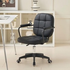 Zzang Room 사무실 공부 편한 학생 컴퓨터 의자 회의용 책상의자, 블랙