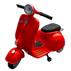 【UP101】復古偉士牌兒童電動機車(電動機車 電動車 重機電動車 兒童速克達 電動摩特車/UBN-8821P), 紅色, 1個