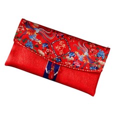 好買先生 布藝紅包 結婚紅包 百年好合紅包袋 禮金紅包 聘金紅包 過年紅包袋, 1個裝, 布藝紅包橫款〚百年好合〛