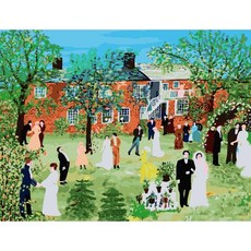 모모픽스페인팅 DIY명화그리기 60x75cm, WP22 그랜마모지스 시골결혼식