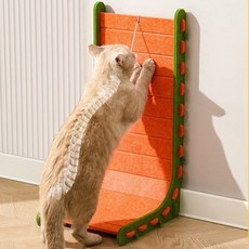 수직 스크래쳐 고양이 장난감 반려동물 스크래처, 1개, 오렌지