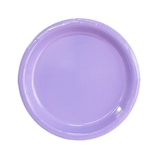 플라스틱 파티접시(소 10개) 생일 식탁 캠핑 소품, 라벤더(10개입)